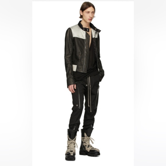 Rick Owens Black Lace Up Army Megatooth Boots - Picture 10 of 10